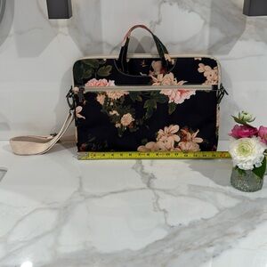 Floral laptop bag. Lighter weight but roomy